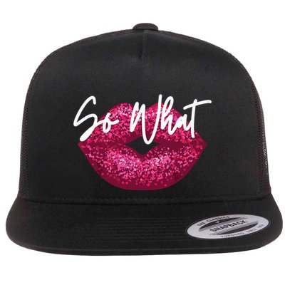 Retro I So What Funny Flatbill Hat