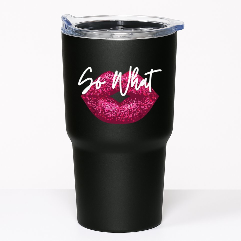 Retro I So What Funny Tumbler