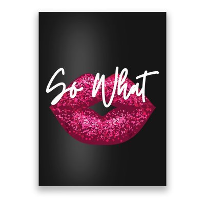 Retro I So What Funny Poster
