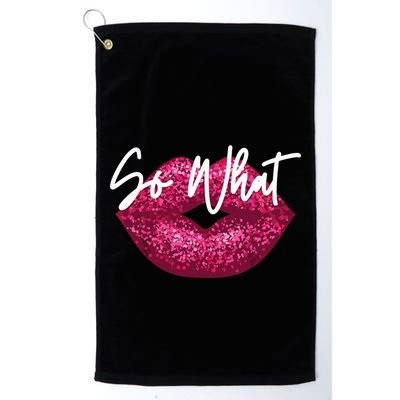 Retro I So What Funny Golf Towel