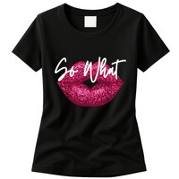 Retro I So What Funny Womens T-Shirt