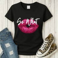 Retro I So What Funny Womens T-Shirt