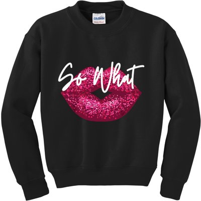 Retro I So What Funny Kids Sweatshirt