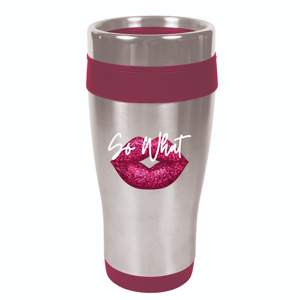 Retro I So What Funny 16oz Travel Tumbler