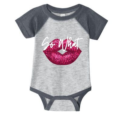 Retro I So What Funny Infant Baby Jersey Bodysuit
