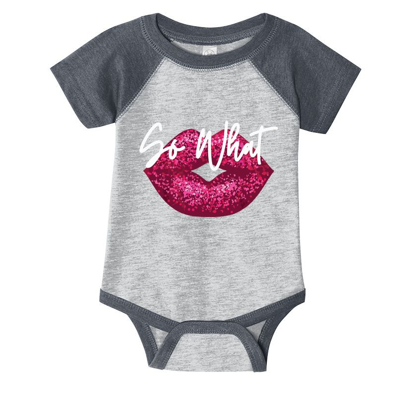 Retro I So What Funny Infant Baby Jersey Bodysuit
