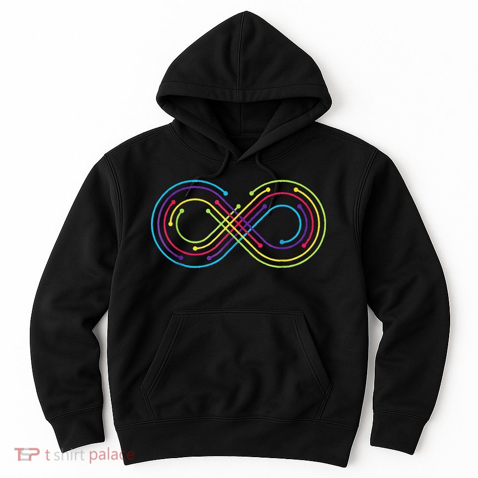 Rainbow Infinity Symbol Pride Autism Awareness Neurodiverse Hoodie
