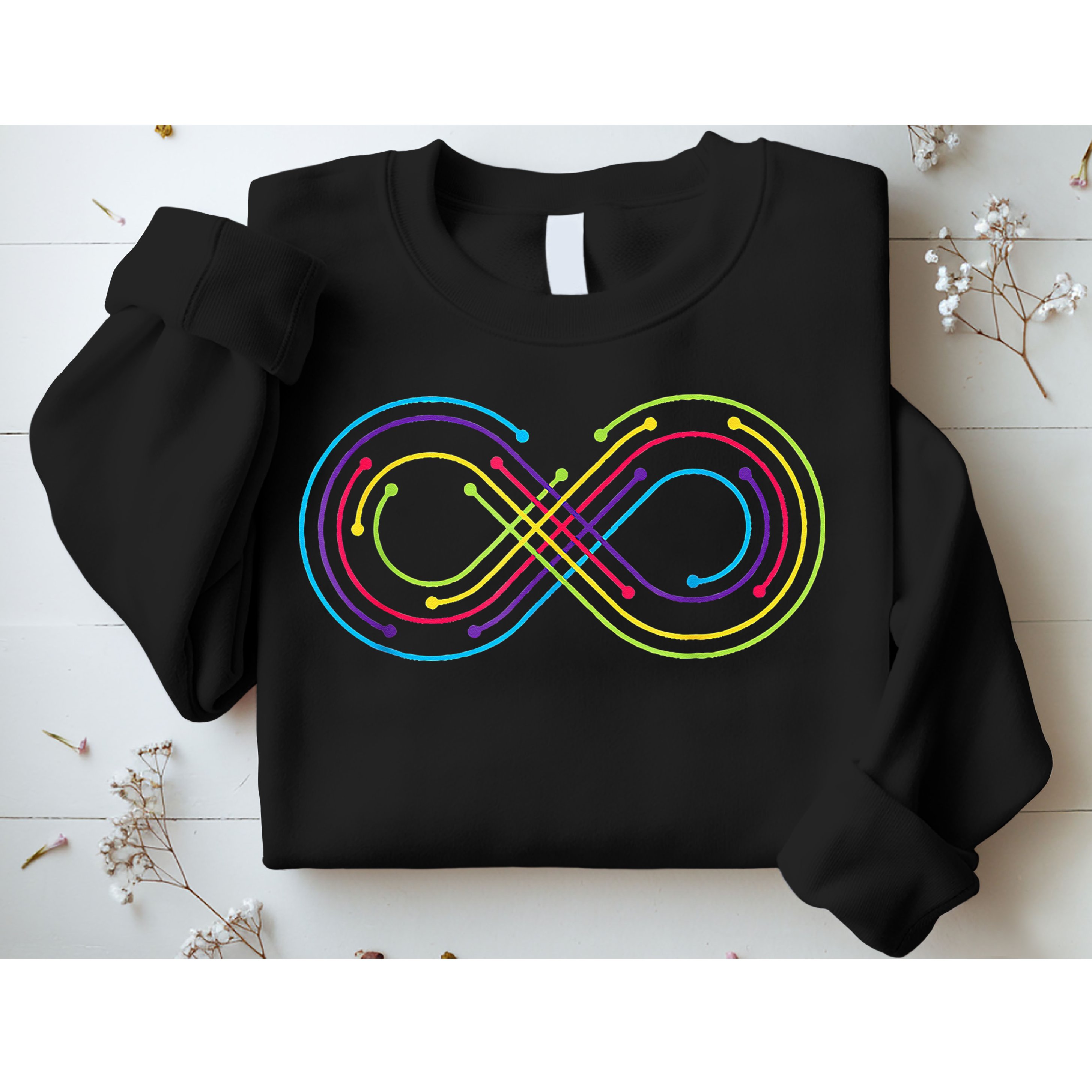 Rainbow Infinity Symbol Pride Autism Awareness Neurodiverse Sweatshirt