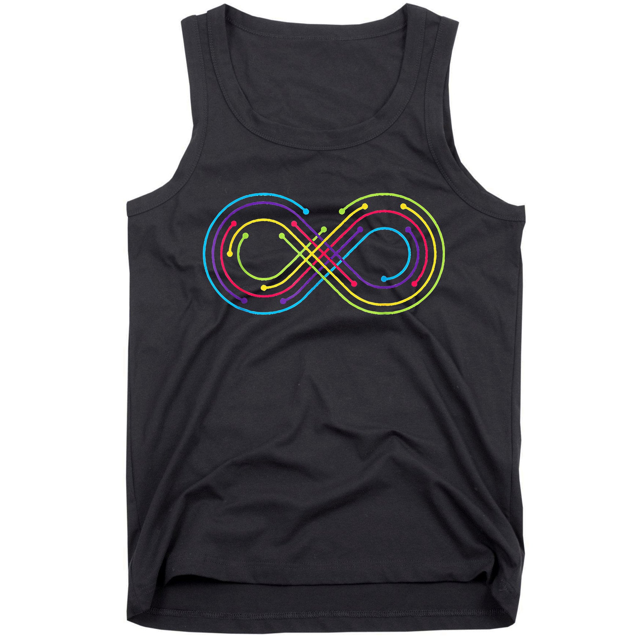 Rainbow Infinity Symbol Pride Autism Awareness Neurodiverse Tank Top