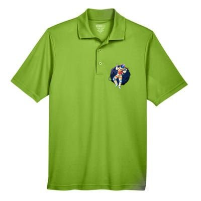 Rocking In Space Astronaut Rock Men's Origin Performance Pique Polo