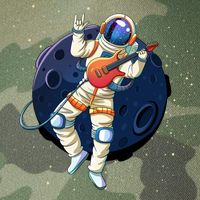 Rocking In Space Astronaut Rock Legacy Tie Dye Trucker Hat