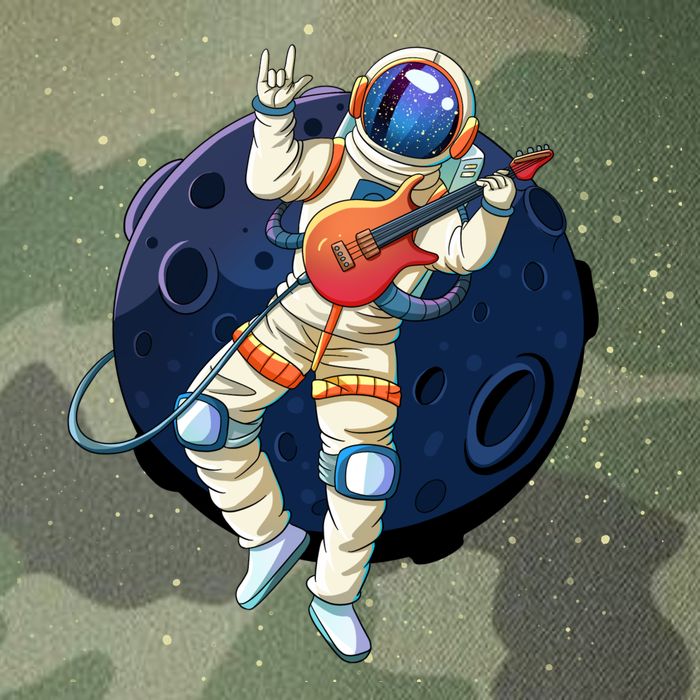 Rocking In Space Astronaut Rock Legacy Tie Dye Trucker Hat