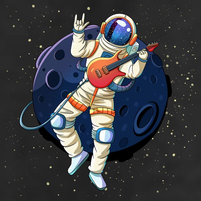 Rocking In Space Astronaut Rock 15oz Campfire Ceramic Mug