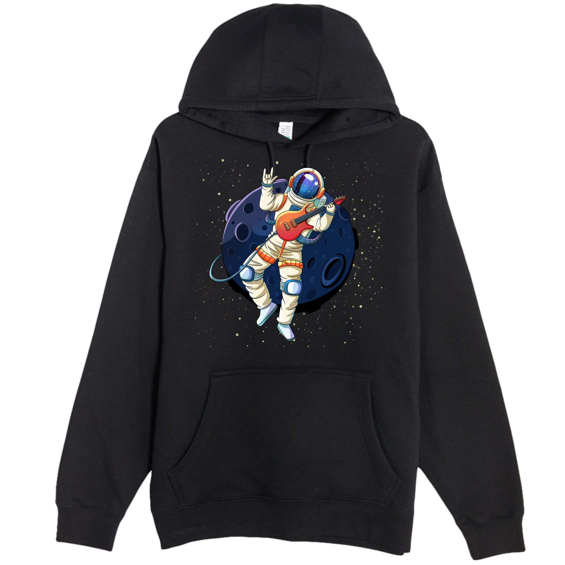 Rocking In Space Astronaut Rock Premium Pullover Hoodie