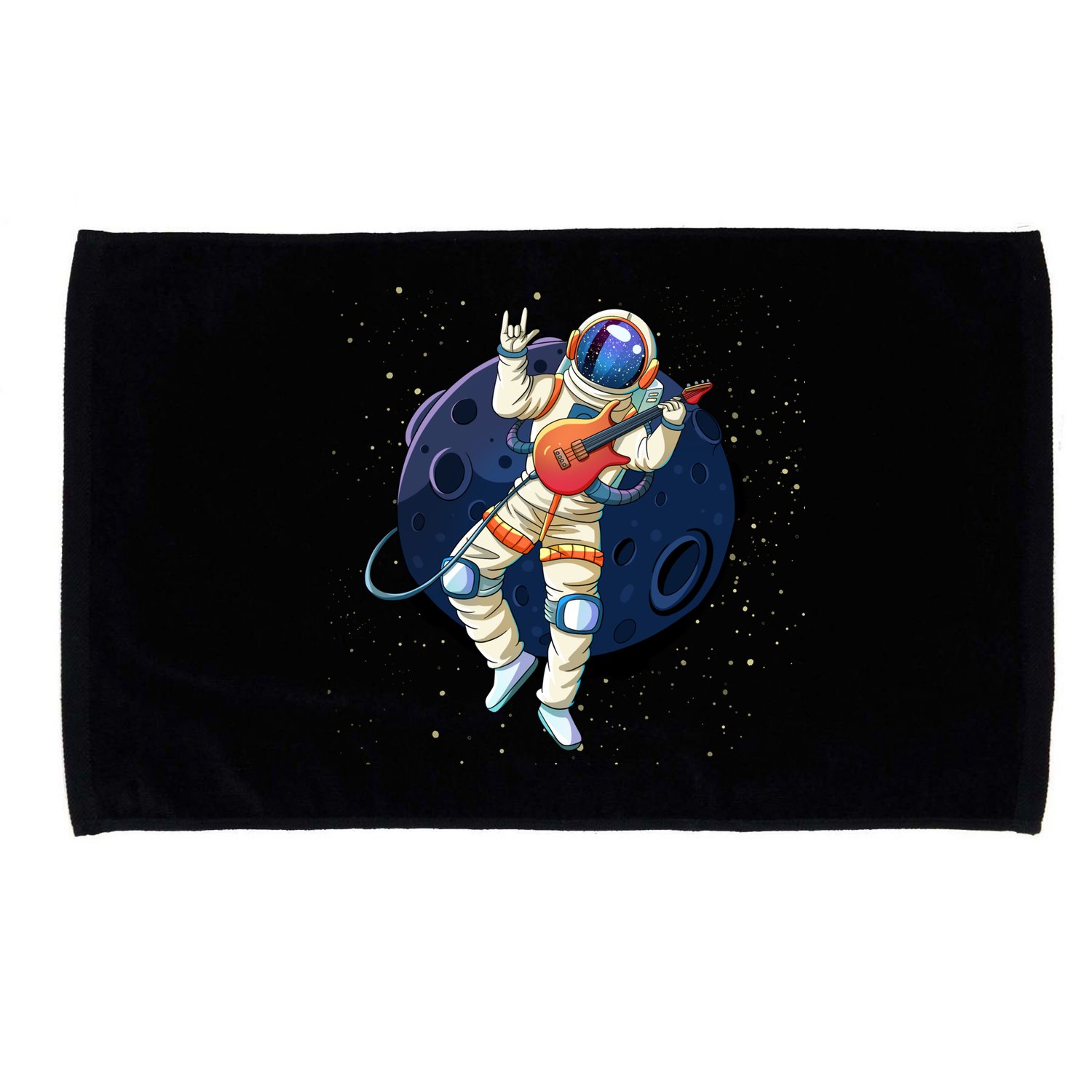 Rocking In Space Astronaut Rock Microfiber Hand Towel