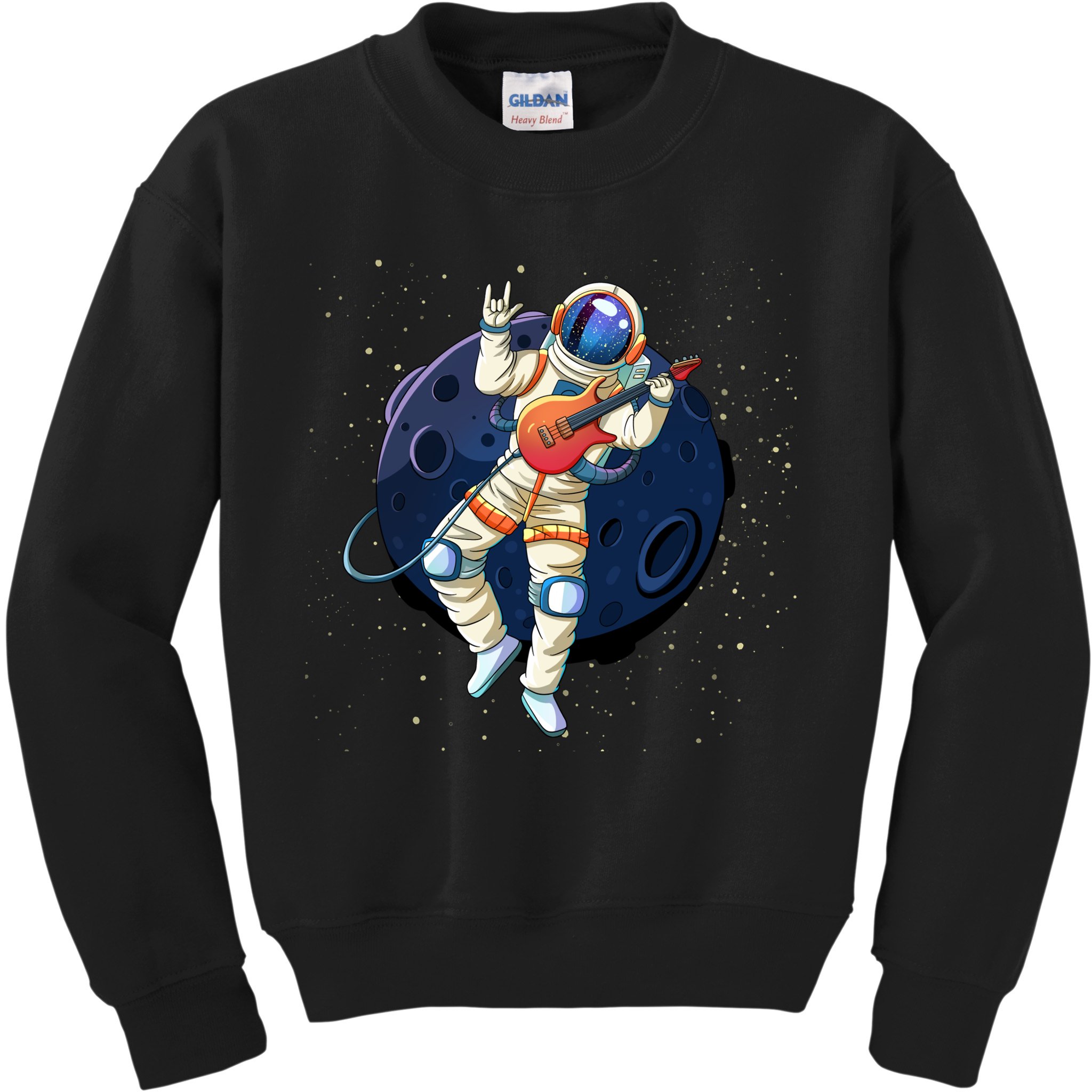 Rocking In Space Astronaut Rock Kids Sweatshirt