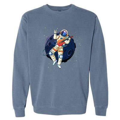 Rocking In Space Astronaut Rock Garment-Dyed Sweatshirt