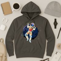 Rocking In Space Astronaut Rock Hoodie