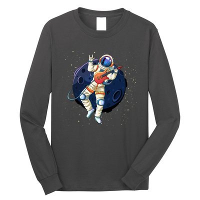 Rocking In Space Astronaut Rock Long Sleeve Shirt