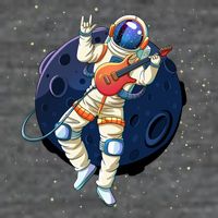 Rocking In Space Astronaut Rock Tall T-Shirt