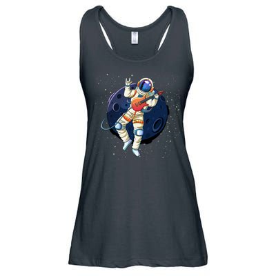 Rocking In Space Astronaut Rock Ladies Essential Flowy Tank