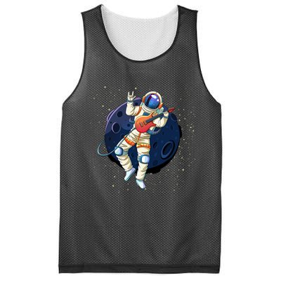 Rocking In Space Astronaut Rock Mesh Reversible Basketball Jersey Tank