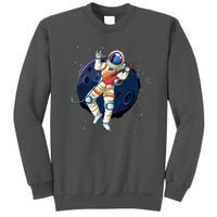 Rocking In Space Astronaut Rock Tall Sweatshirt