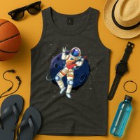 Rocking In Space Astronaut Rock Tank Top