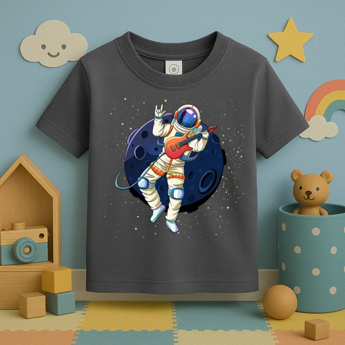 Rocking In Space Astronaut Rock Toddler T-Shirt