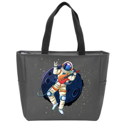 Rocking In Space Astronaut Rock Zip Tote Bag