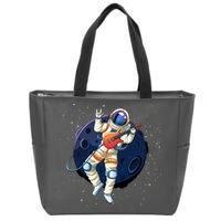 Rocking In Space Astronaut Rock Zip Tote Bag