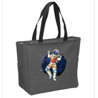 Rocking In Space Astronaut Rock Zip Tote Bag