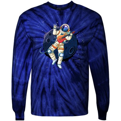 Rocking In Space Astronaut Rock Tie-Dye Long Sleeve Shirt