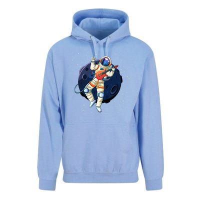 Rocking In Space Astronaut Rock Unisex Surf Hoodie