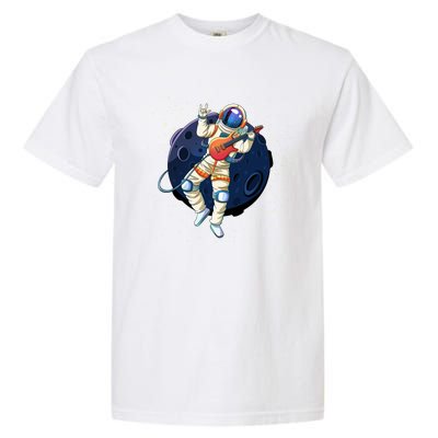 Rocking In Space Astronaut Rock Garment-Dyed Heavyweight T-Shirt