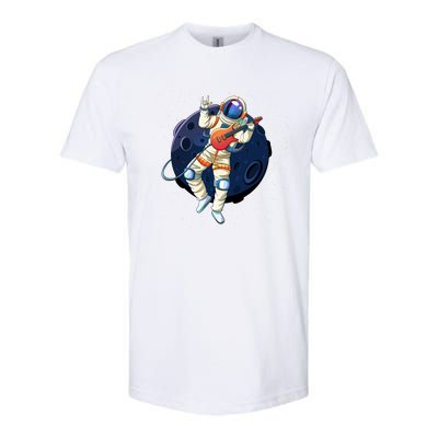 Rocking In Space Astronaut Rock Softstyle CVC T-Shirt