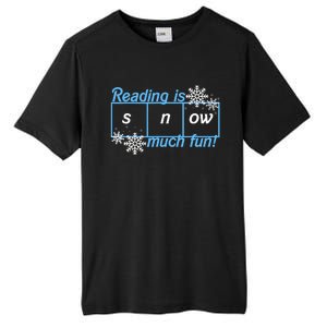 Reading Is Snow Much Fun Science Of Reading Tall Fusion ChromaSoft Performance T-Shirt