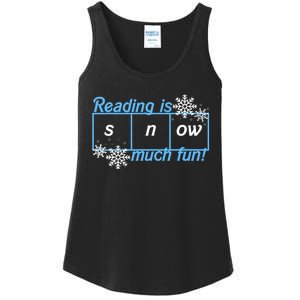 Reading Is Snow Much Fun Science Of Reading Ladies Essential Tank