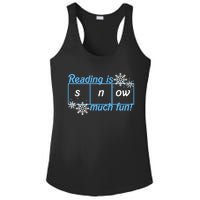 Reading Is Snow Much Fun Science Of Reading Ladies PosiCharge Competitor Racerback Tank