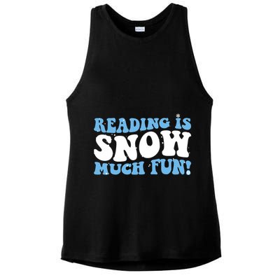 Reading Is Snow Much Fun Science Of Reading Ladies PosiCharge Tri-Blend Wicking Tank