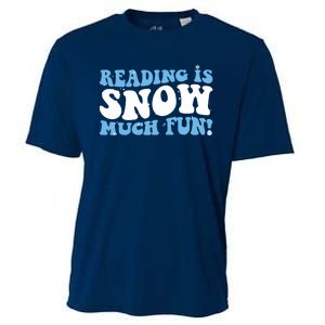 Reading Is Snow Much Fun Science Of Reading Cooling Performance Crew T-Shirt