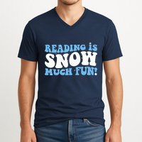 Reading Is Snow Much Fun Science Of Reading V-Neck T-Shirt