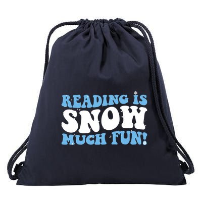 Reading Is Snow Much Fun Science Of Reading Drawstring Bag