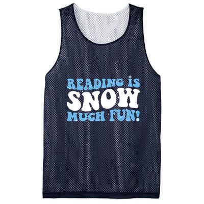 Reading Is Snow Much Fun Science Of Reading Mesh Reversible Basketball Jersey Tank