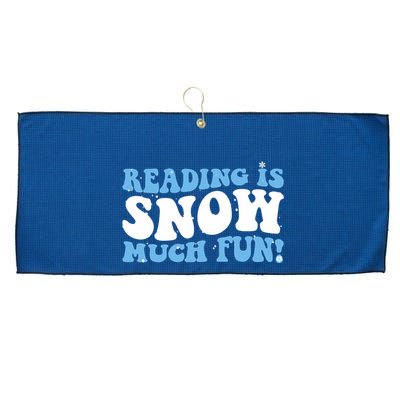 Reading Is Snow Much Fun Science Of Reading Large Microfiber Waffle Golf Towel