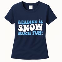 Reading Is Snow Much Fun Science Of Reading Womens T-Shirt