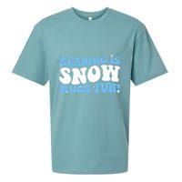 Reading Is Snow Much Fun Science Of Reading Sueded Cloud Jersey T-Shirt