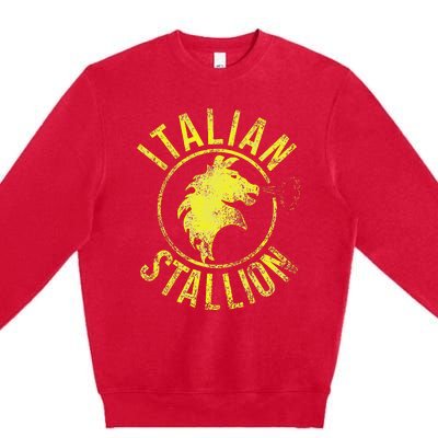 Rocky Italian Stallion Horse Premium Crewneck Sweatshirt