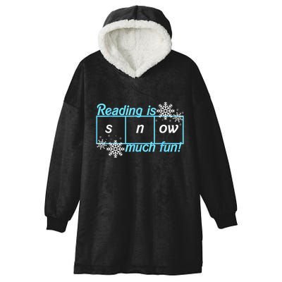 Reading Is Snow Much Fun Science Of Reading Hooded Wearable Blanket