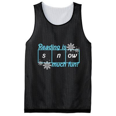 Reading Is Snow Much Fun Science Of Reading Mesh Reversible Basketball Jersey Tank